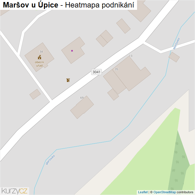 Mapa Maršov u Úpice - Firmy v obci.