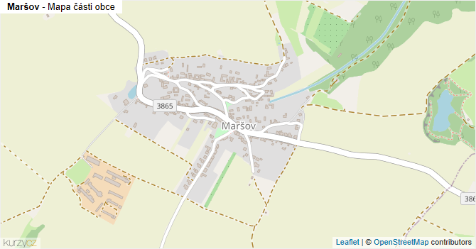 Maršov - mapa části obce