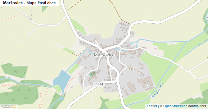 Maršovice - mapa části obce