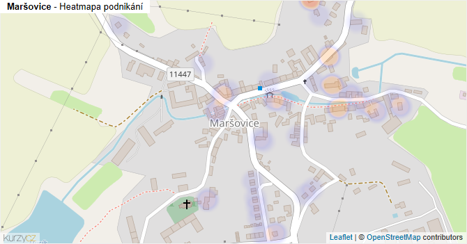 Maršovice - mapa podnikání