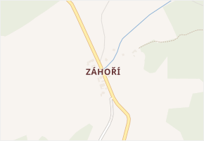 Záhoří v obci Maršovice - mapa části obce