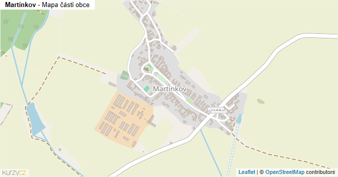 Martínkov - mapa části obce