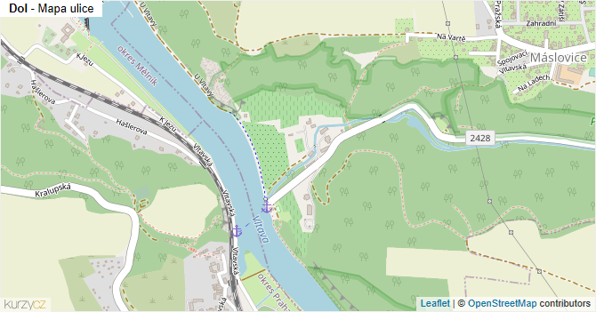 Dol - mapa ulice