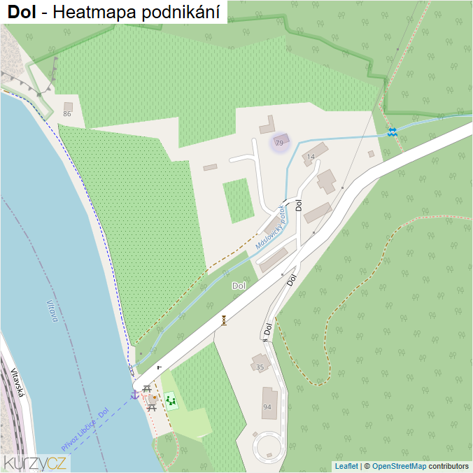 Mapa Dol - Firmy v ulici.