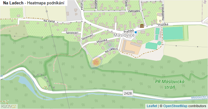 Na Ladech - mapa podnikání