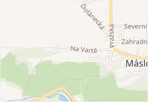 Na Vartě v obci Máslovice - mapa ulice