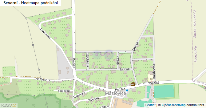 Severní - mapa podnikání