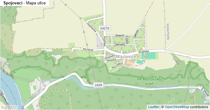 Spojovací - mapa ulice
