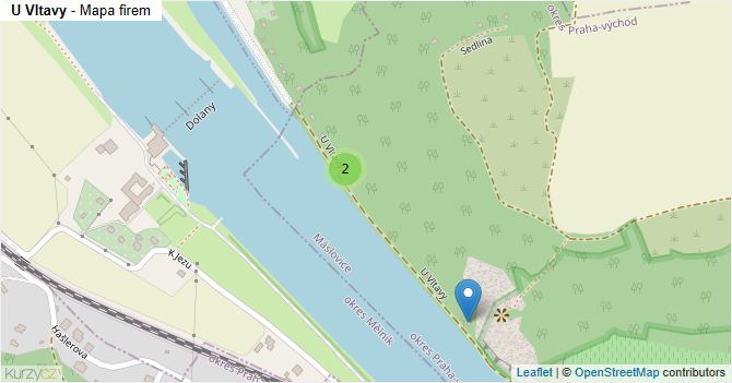 U Vltavy - mapa firem