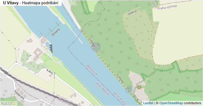 U Vltavy - mapa podnikání