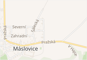 U Vodojemu v obci Máslovice - mapa ulice