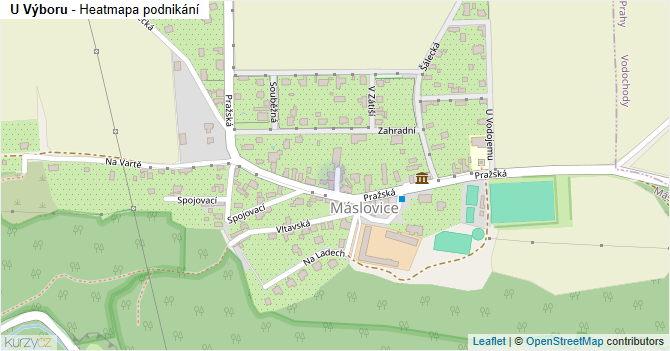 U Výboru - mapa podnikání