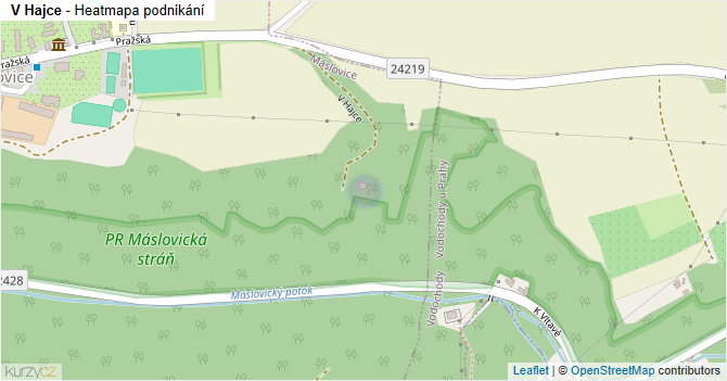V Hajce - mapa podnikání