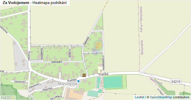 Za Vodojemem - mapa podnikání