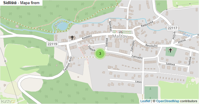 Sídliště - mapa firem