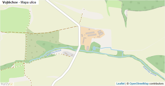Vojtěchov - mapa ulice