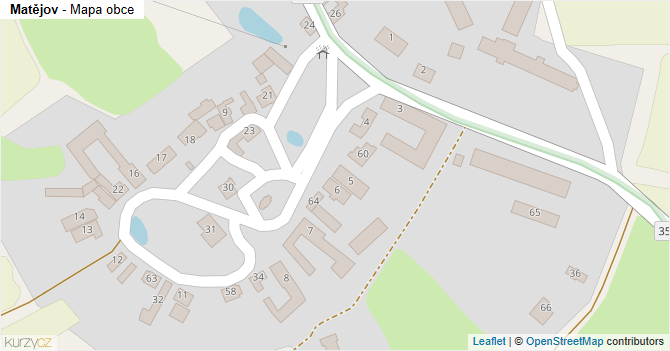 Matějov - mapa obce