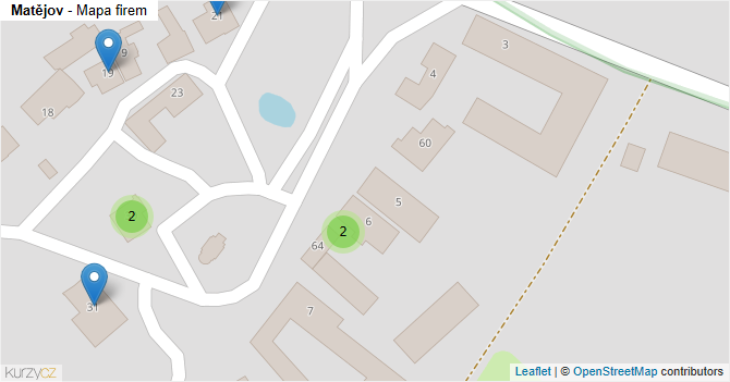Matějov - mapa firem