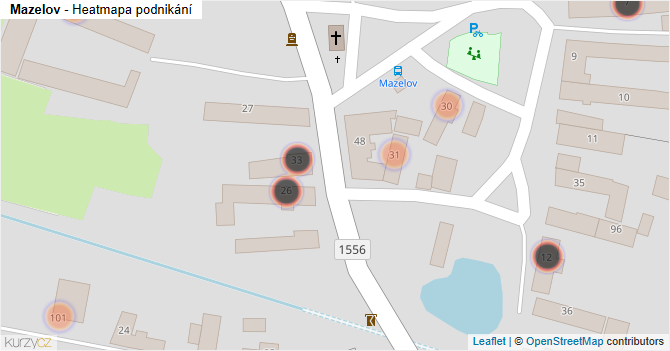 Mazelov - mapa podnikání
