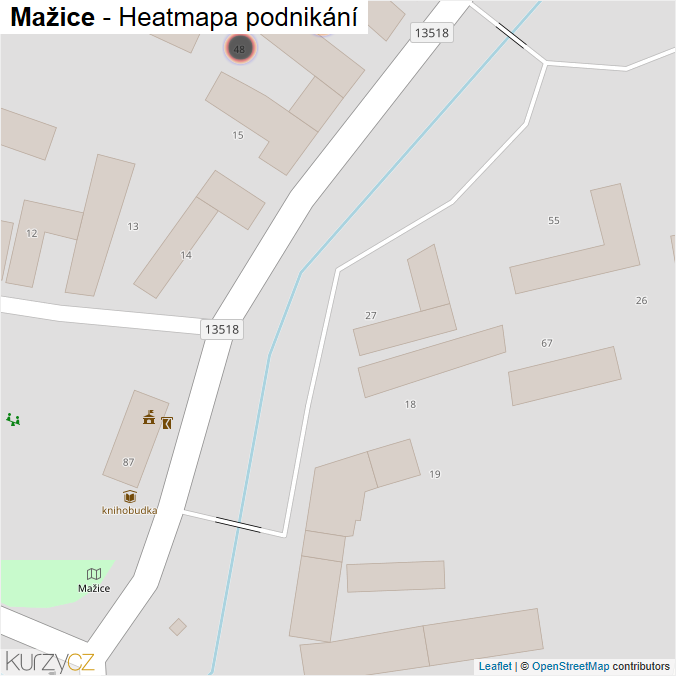 Mapa Mažice - Firmy v obci.