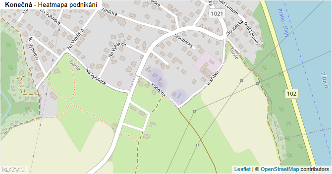 Konečná - mapa podnikání