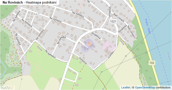 Na Rovinách - mapa podnikání