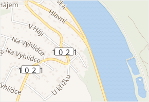 Nad Lomem v obci Měchenice - mapa ulice