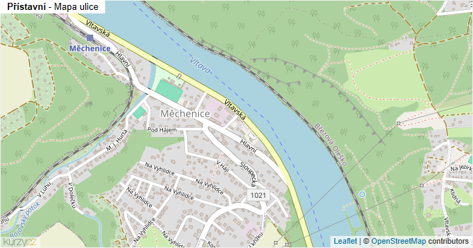 Přístavní - mapa ulice