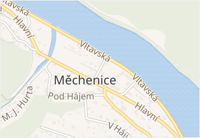Spojovací v obci Měchenice - mapa ulice