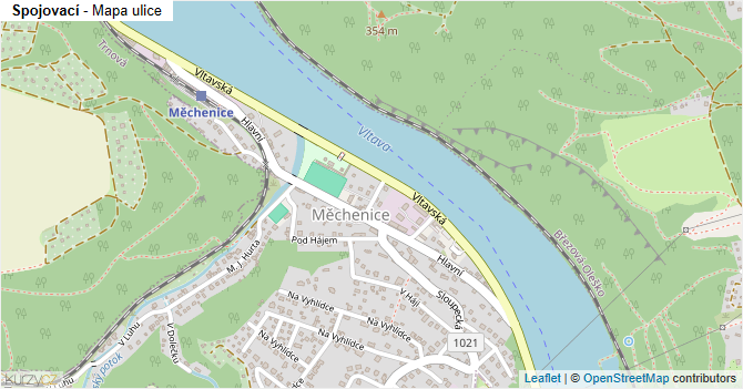 Spojovací - mapa ulice