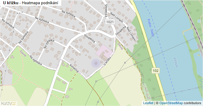 U křížku - mapa podnikání