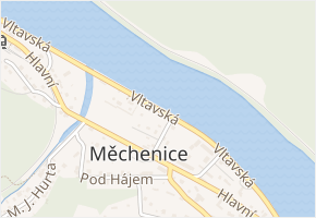 Vltavská v obci Měchenice - mapa ulice