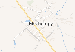 Měcholupy v obci Měcholupy - mapa části obce