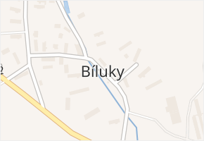Bíluky v obci Měčín - mapa části obce