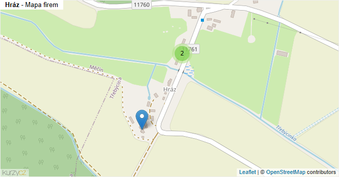Hráz - mapa firem