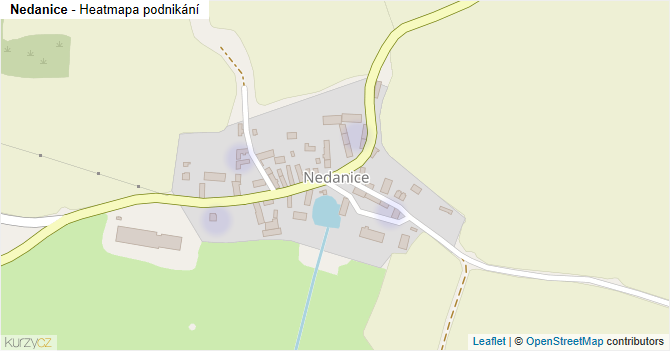 Nedanice - mapa podnikání