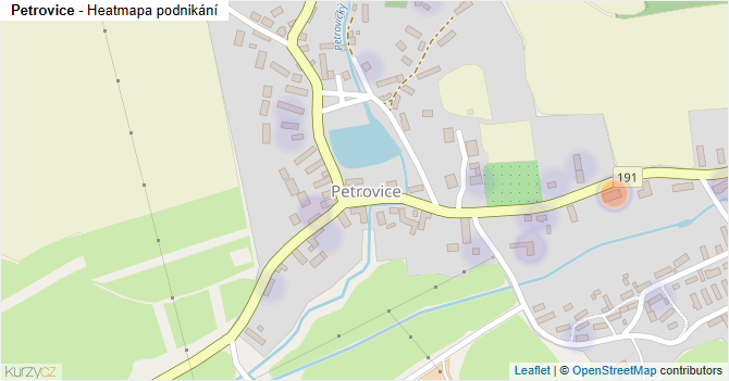 Petrovice - mapa podnikání