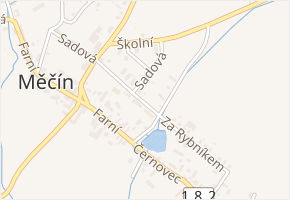 Sadová v obci Měčín - mapa ulice