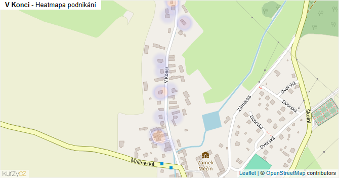 V Konci - mapa podnikání
