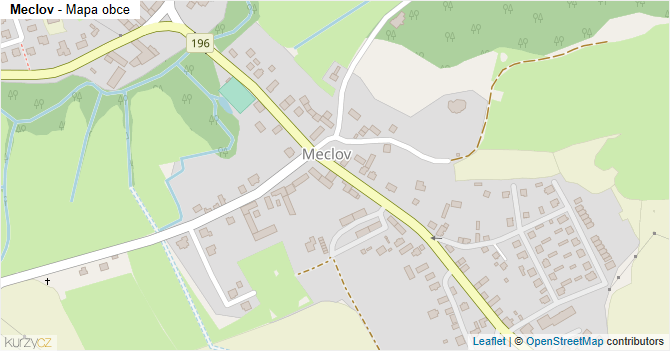 Meclov - mapa obce