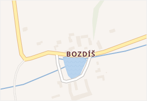 Bozdíš v obci Meclov - mapa části obce
