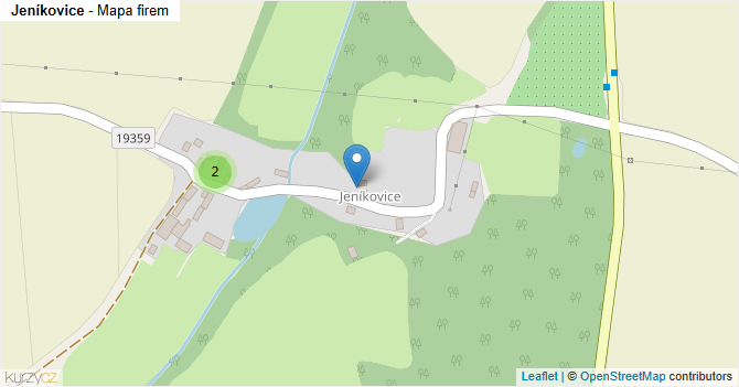 Jeníkovice - mapa firem