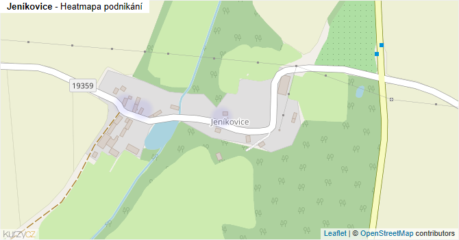 Jeníkovice - mapa podnikání