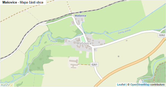Mašovice - mapa části obce