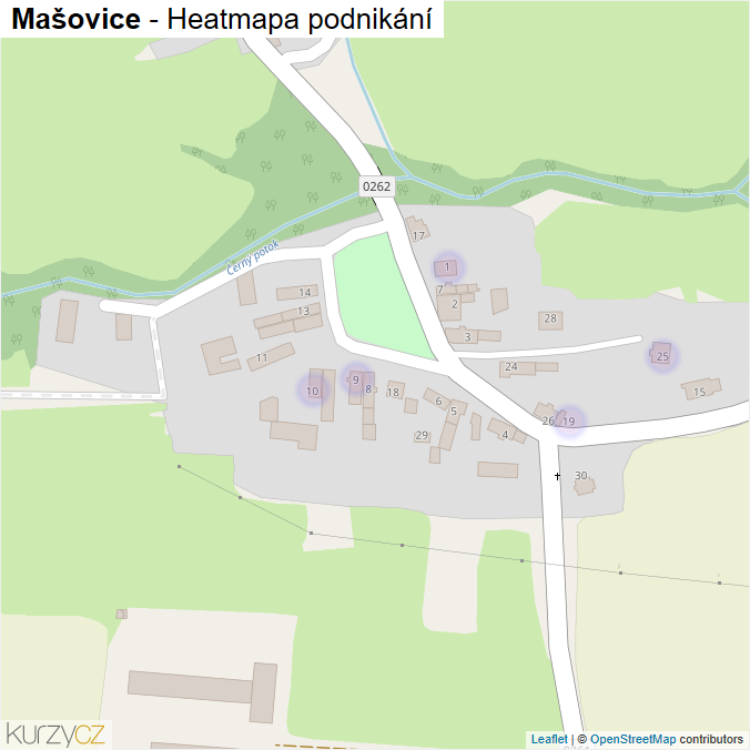Mapa Mašovice - Firmy v části obce.