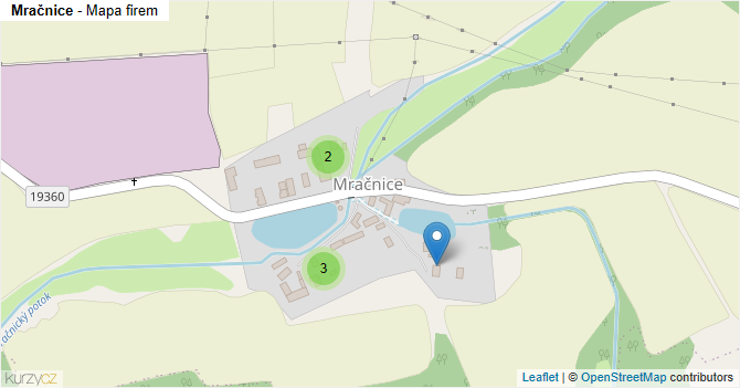 Mračnice - mapa firem