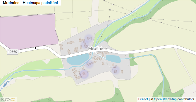 Mračnice - mapa podnikání