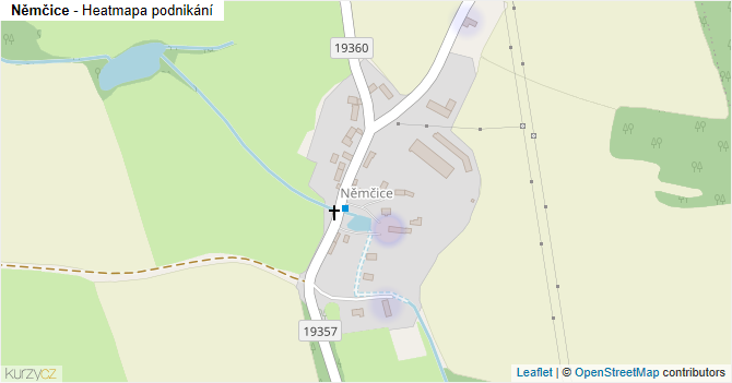 Němčice - mapa podnikání