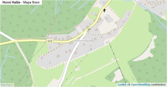Horní Halže - mapa firem