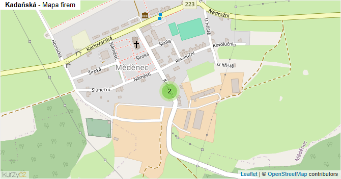 Kadaňská - mapa firem
